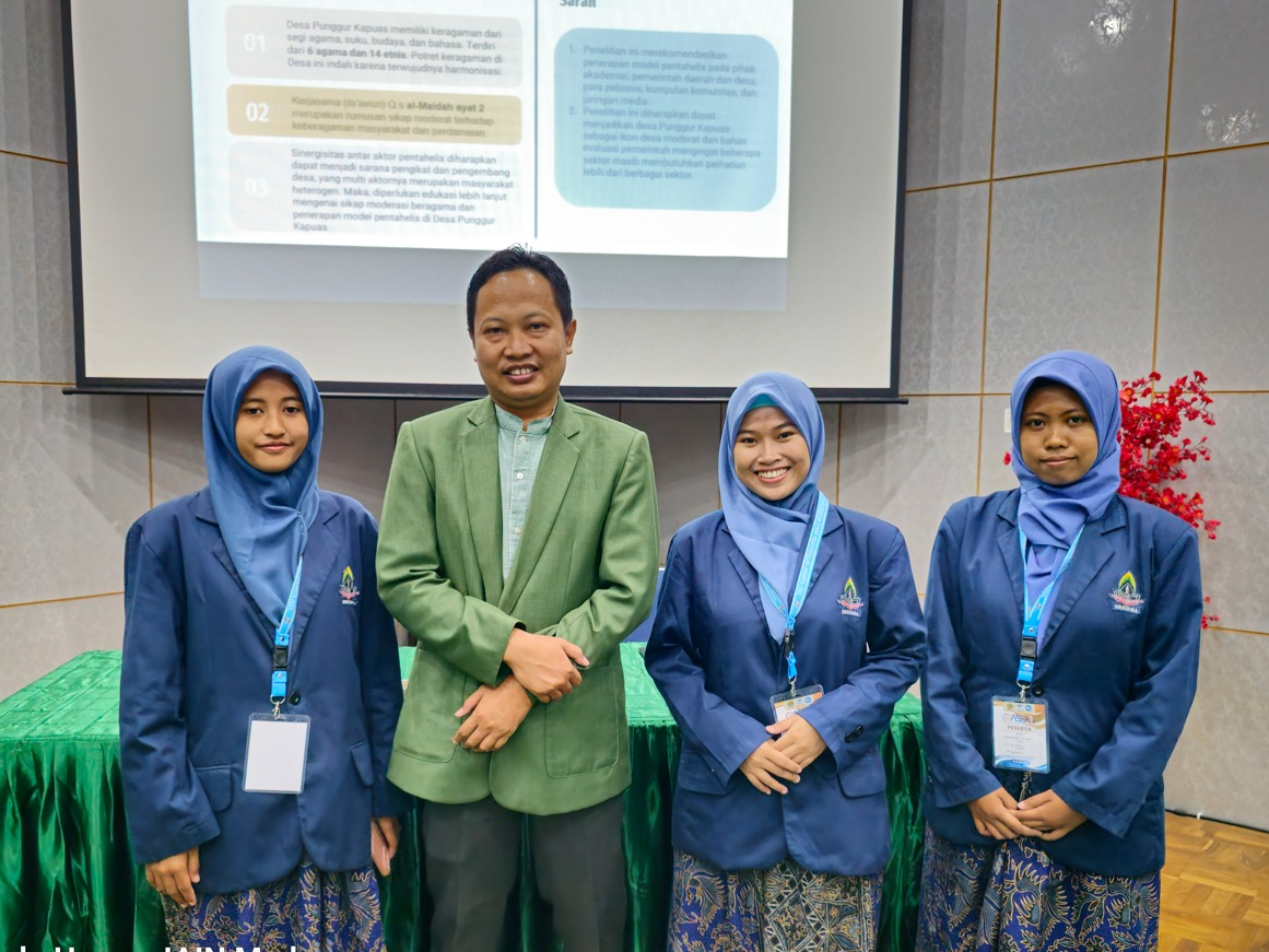 TIGA MAHASISWA PRODI IQT, PRESENTASIKAN MAKALAH DI AJANG OASE PTKI II SE-INDONESIA