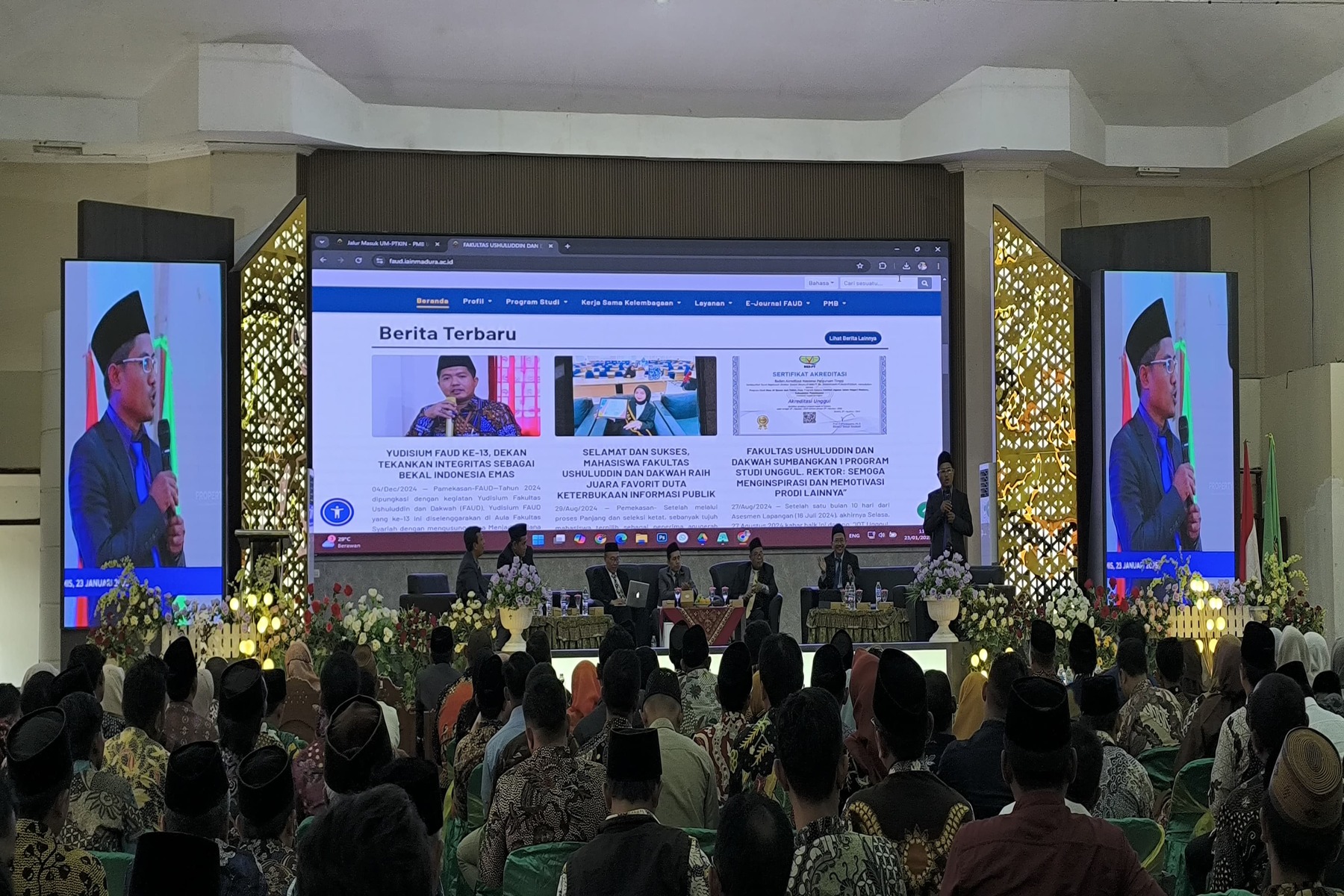 Wakil Dekan Faud Paparkan Capaian dan Prestasi Pada Acara Launching PMB IAIN Madura Tahun 2025